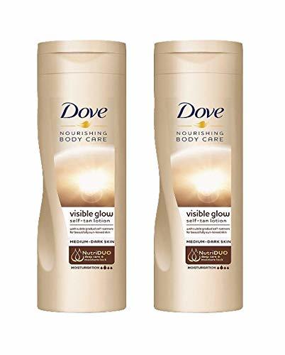 Beauty Dove Summer Glow - Loción de cuerpo autobronceadora, de color claro a