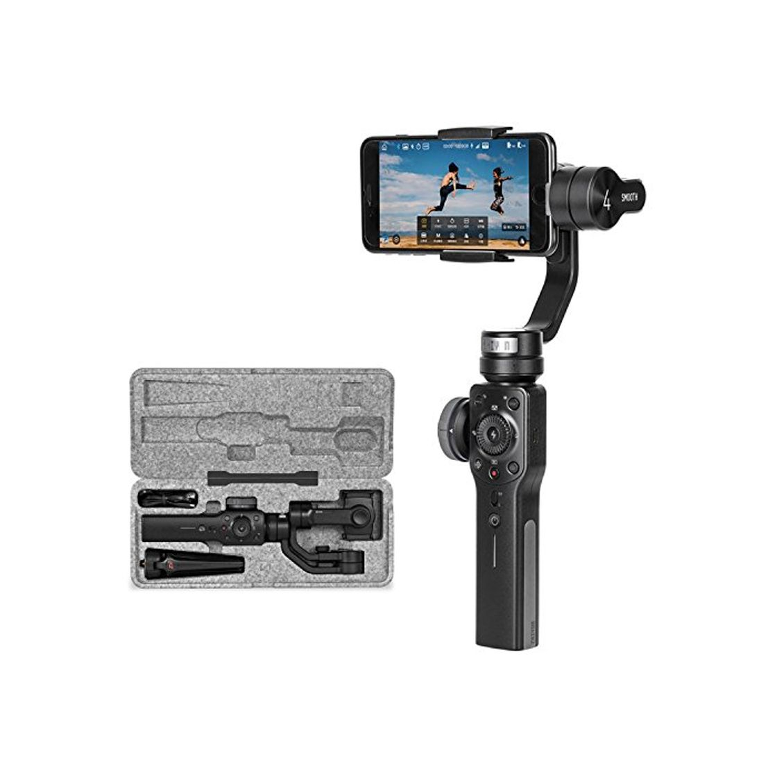 Products Zhiyun Smooth 4 Estabilizador manual de 3 ejes para teléfonos inteligentes como