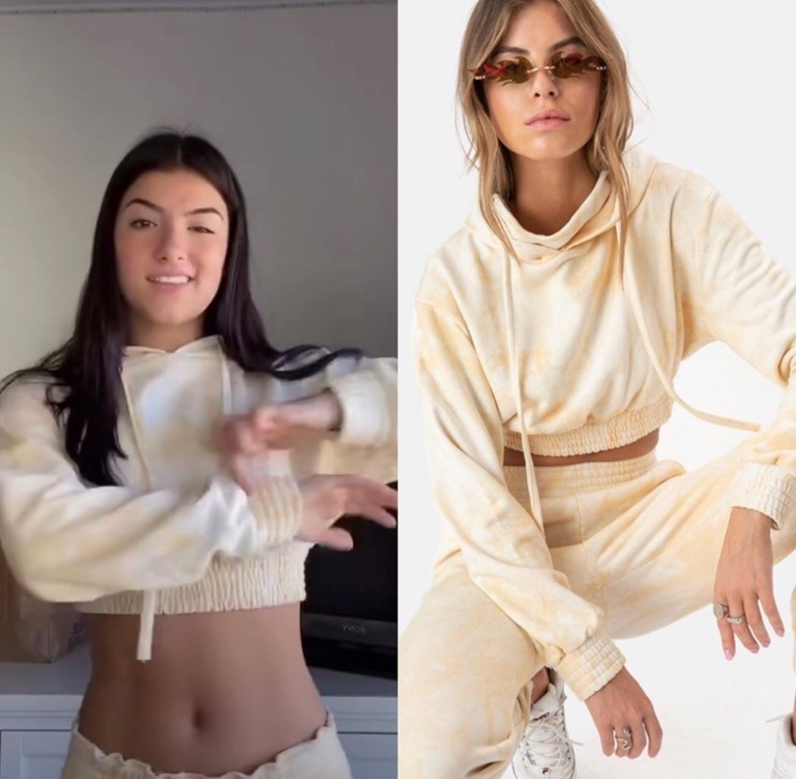 Product Charli Damelio Twinkie Cropped Hoodie 