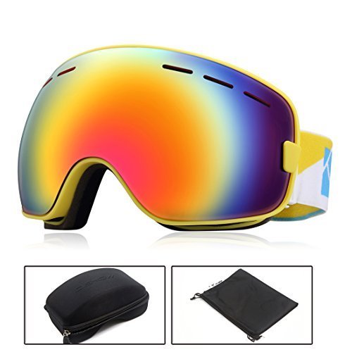 Lugares O'show Ski óculos Anti-Fog UV4000 Proteção Lens Duplo Aldut Snowboard Vidro