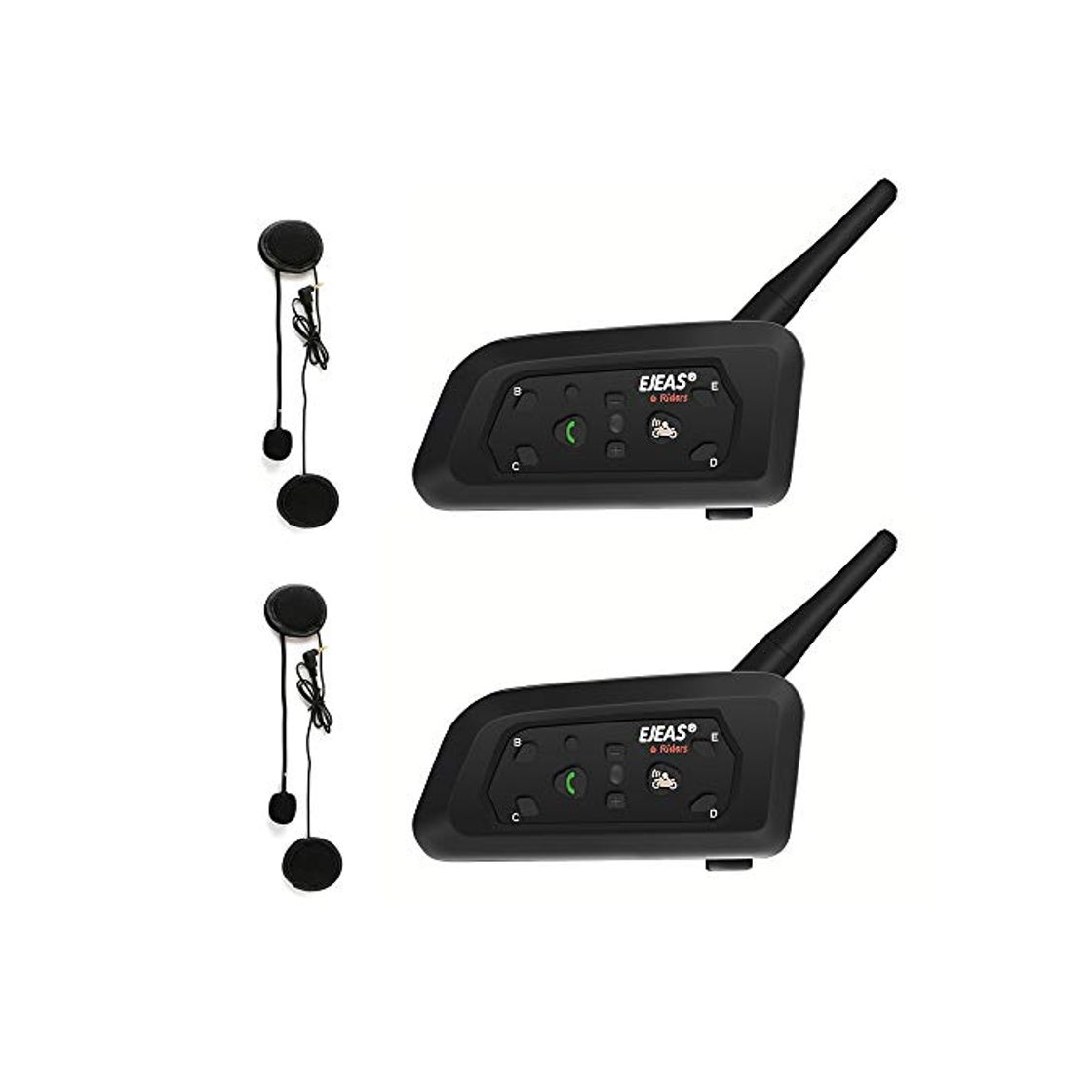 Products Ejeas V6 Pro 1200M Auriculares Intercomunicador Moto Inalambrico Bluetooth para Motocicletas, Impermeabilidad