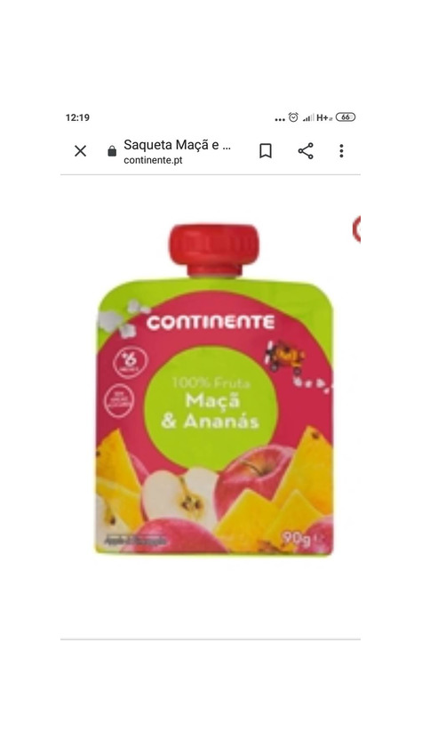 Producto Snack de fruta 