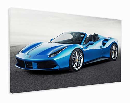 Lugar M2M Prints Ferrari 488 Spider - Lienzo con impresión, Lona, 51x31 cm