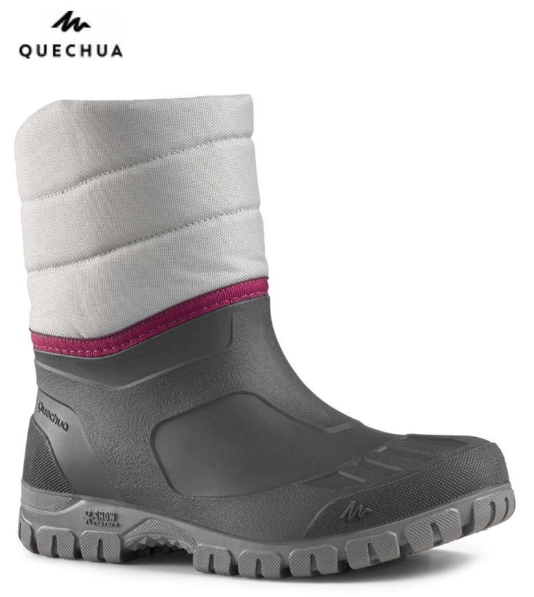 Fashion QUECHUA Women's Warm Snow Hiking Boots SH100 - Grey |...