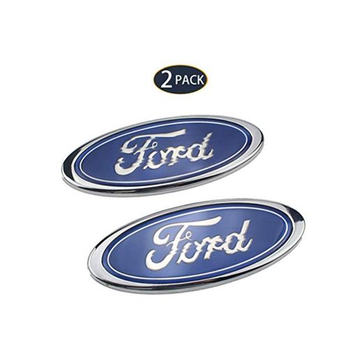 UFFD 2 Paquete de la insignia del coche de Ford Ford decorativo rejilla delantera Colocar Accesorios para Negro