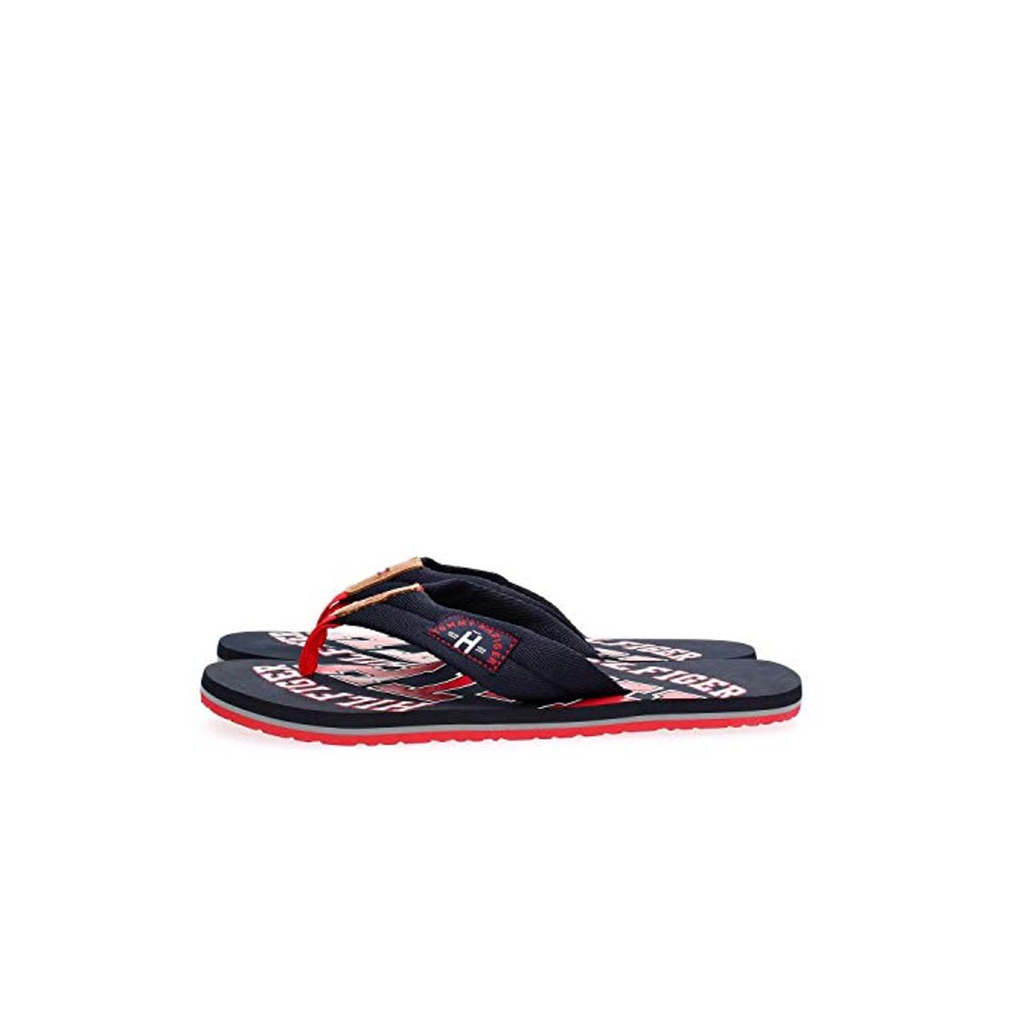 Moda Tommy Hilfiger Essential TH Beach Sandal, Chanclas para Hombre, Azul