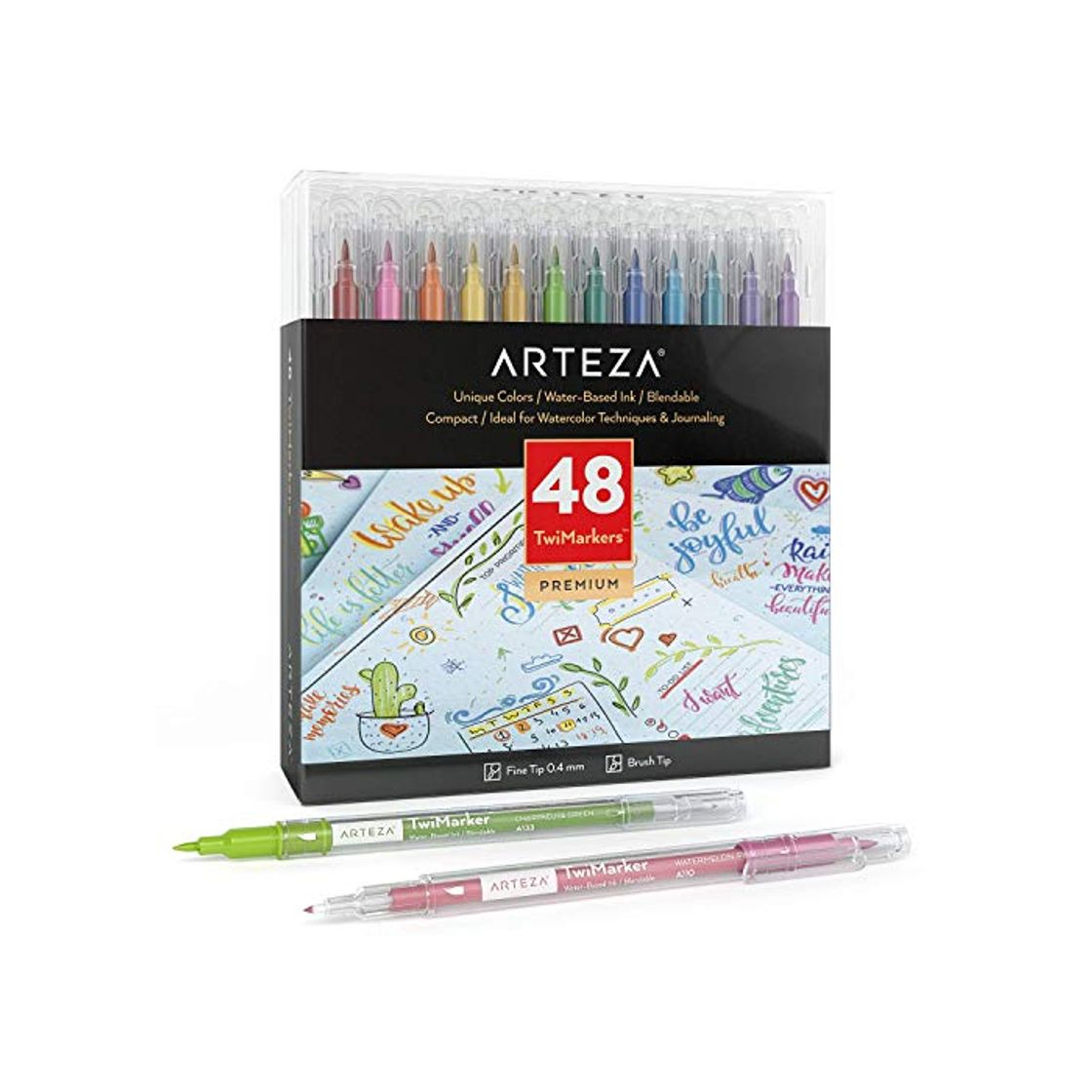 Social Arteza TwiMarker Rotuladores lettering de doble punta
