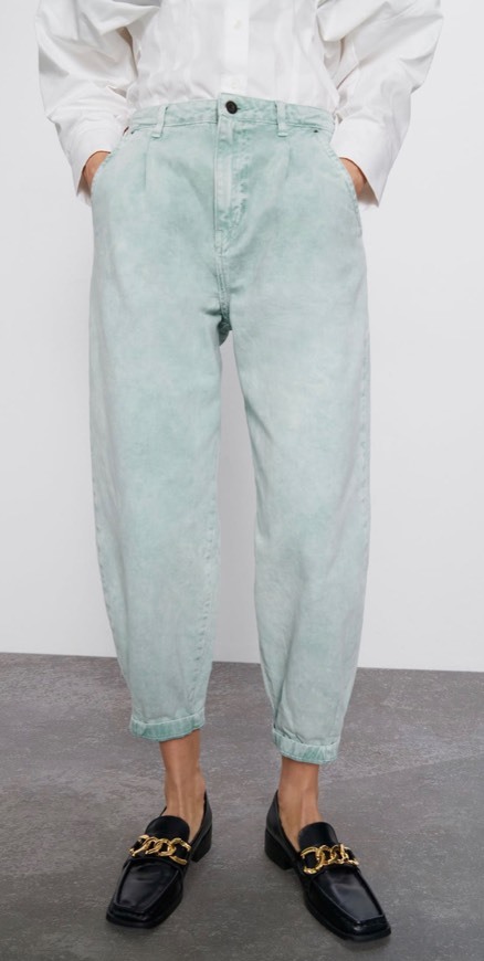  Slouchy jeans acid wash 