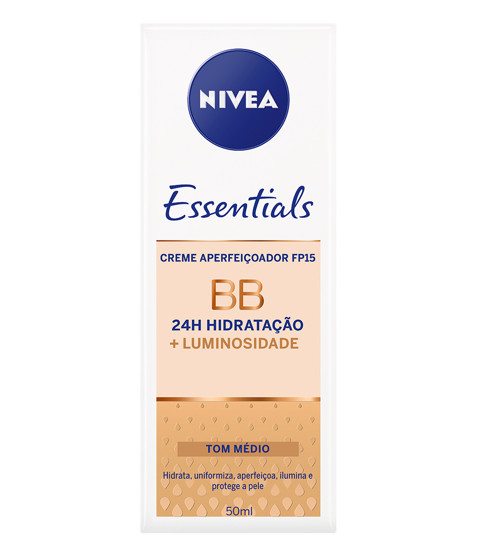 Moda NIVEA BB Cream Essentials Tom médio 24H Hidratação