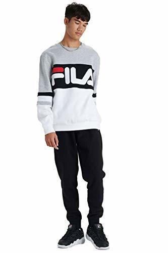 Fila Vintage Freddie LM932983 Crew Sweat Top Medium Mid-Grey