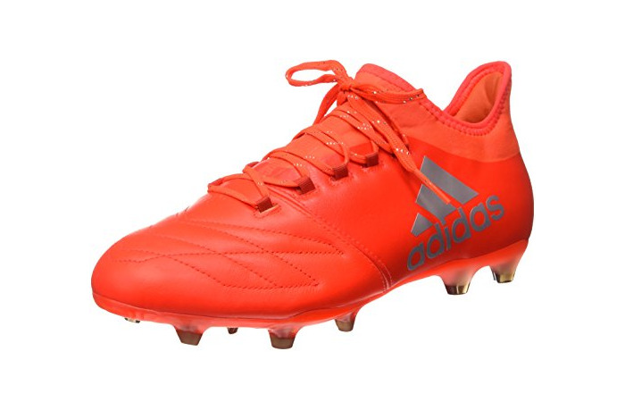 Moda adidas X 16.2 FG Leather, Botas de fútbol para Hombre, Rojo