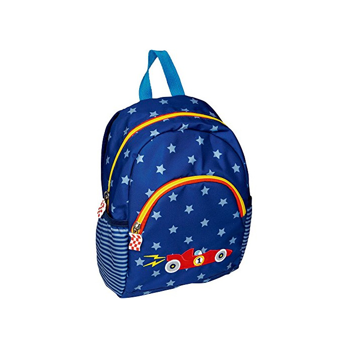 Social Spiegelburg 14821 Mochila Infantil Azul Coche de Carreras Pequeños Amigos Kleine Freunde
