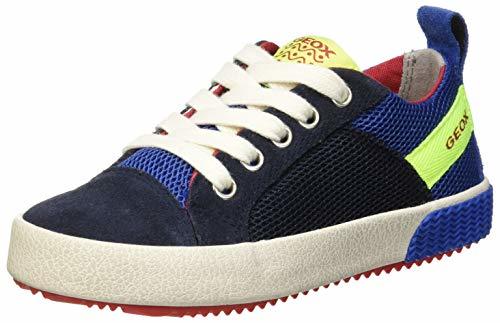 Social Geox J Alonisso Boy B, Zapatillas para Niños, Azul