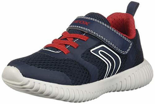 Social Geox J Waviness B, Zapatillas para Niños, Azul