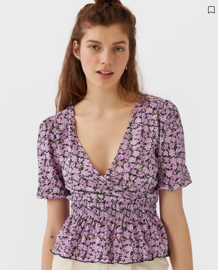 Social Camiseta cruzada stradivarius