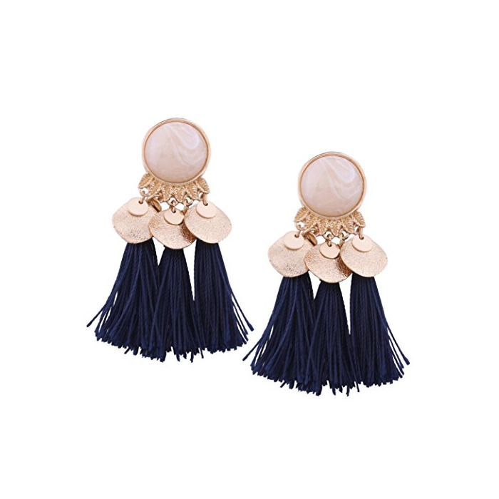 Producto Gusspower Borlas de Flecos Pendientes, Moda europea y americana étnico Bohemia Aretes