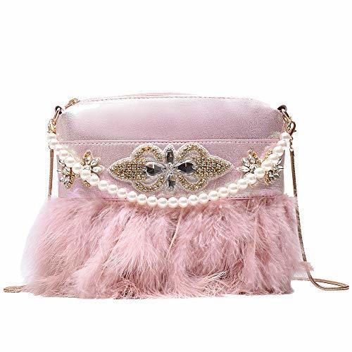 Coolives Bolso Pequeño con Cadena de Mujer Clutch Bolso de Mano con