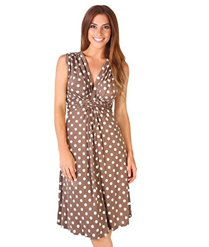 Moda KRISP Mujer Vestifo Corto Lunares Juvenil