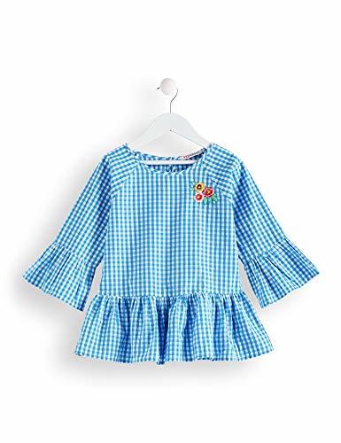 Lugar RED WAGON Blusa de Cuadros con Volantes Niña, Azul