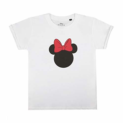 Lugar Disney Minnie Mouse Silhouette Camiseta, Blanco