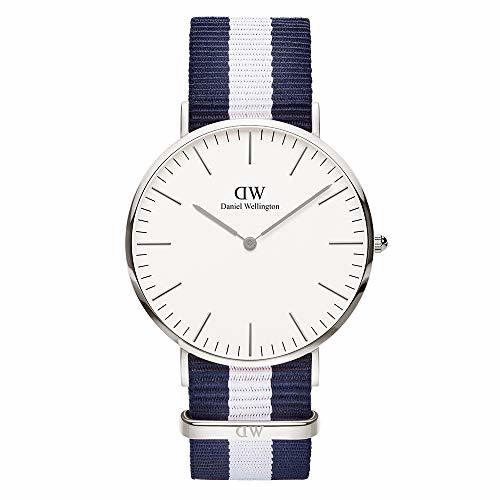 Moda Daniel Wellington Reloj con Correa de Cadena y Acero para Hombre 0204DW