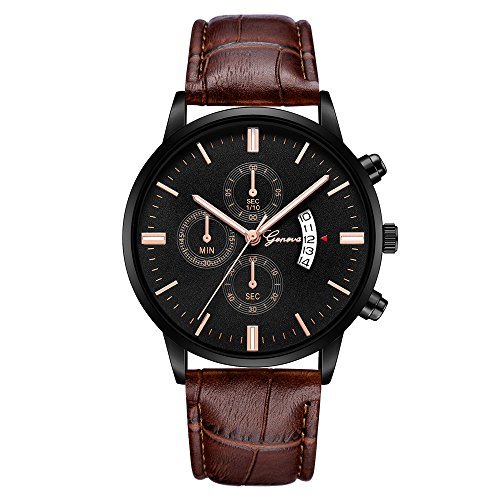 Place Kanlin1986 Relojes Hombre Reloj para Hombre De Ginebra Fecha Reloj De Pulsera