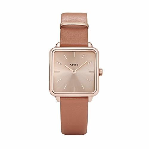 Social CLUSE Reloj Analógico para Mujer de Cuarzo con Correa en Cuero CL60010