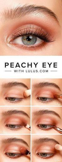Peachy eyeshadow