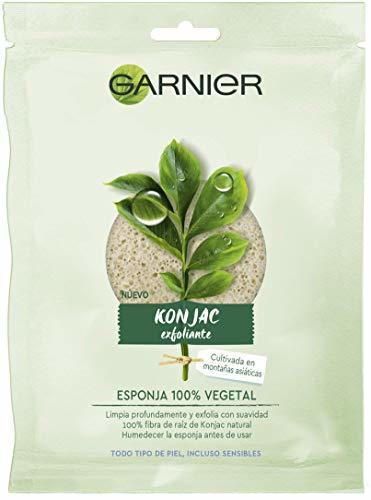 Garnier BIO Esponja Exfoliante Limpiadora de Konjac Natural