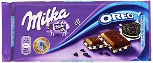 Milka - Chocolate con Galletas Oreo 100 gr - Pack de 5