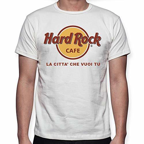 Fashion Replica T-Shirt White Hard Rock Cafe with City FOR Man and Woman