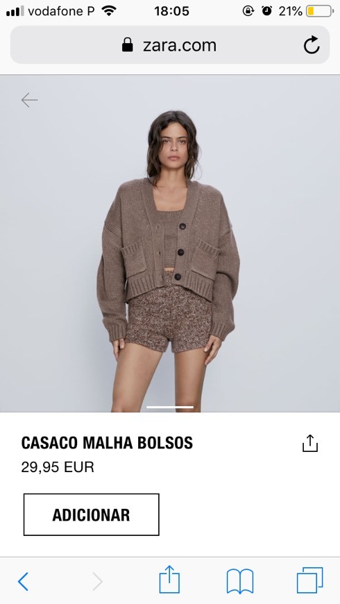 Moda Casaco malha