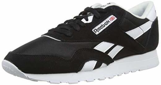 Reebok Classic Nylon Zapatilla de Running Hombre, Negro