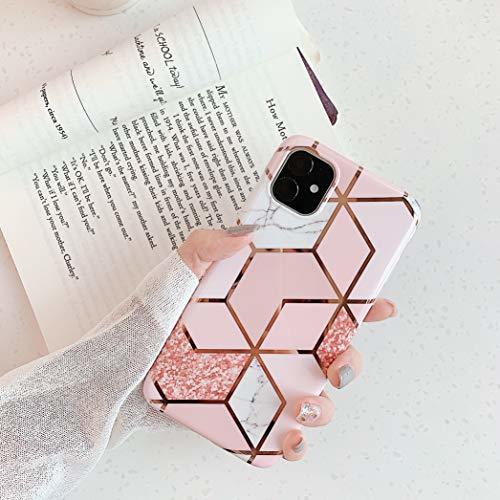 Electrónica Cocomii Geometric Marble Armor iPhone 11 Pro MAX Funda Nuevo [Oro Rosa