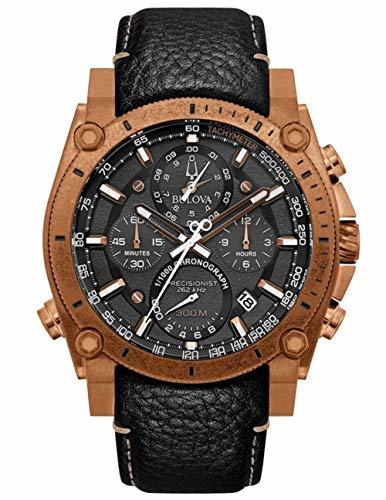 Lugar Bulova Reloj Analógico para Hombre de Cuarzo con Correa en Cuero 97B188