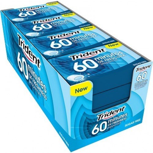 Producto Trident - Chicle Sin Azúcar Menta 60 Minutes 20 gr