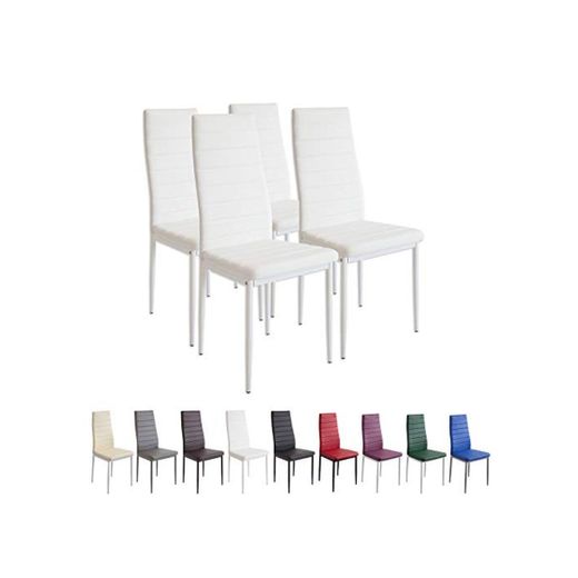 Albatros 2552 Milano Set de 4 sillas de Comedor