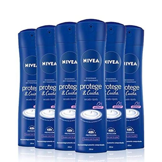 NIVEA Protege & Cuida Spray en pack de 6