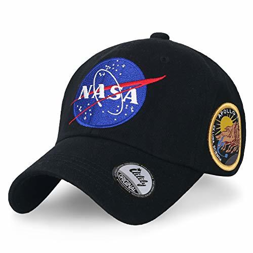 Place ililily NASA Meatball Logo Embroidery Baseball Cap Apollo 13 Patch Trucker Hat