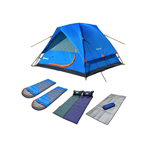 YJWOZ Camping Tent Outdoor Muchas Personas Tendas Dobles 3-4 Personas Equipo Tent
