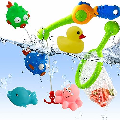 Social Juguetes de Baño Flotante con Juegos de Pesca para Niños Más de