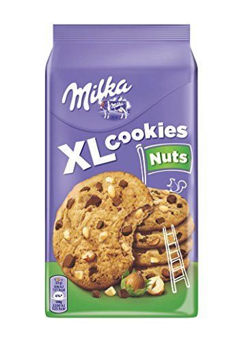 Milka XL Cookies Nuts, schokokekse, 184 g, 5 unidades
