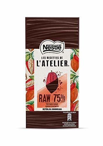 Nestlé Les Recettes de L'Atelier Raw 75% Tableta Chocolate Negro