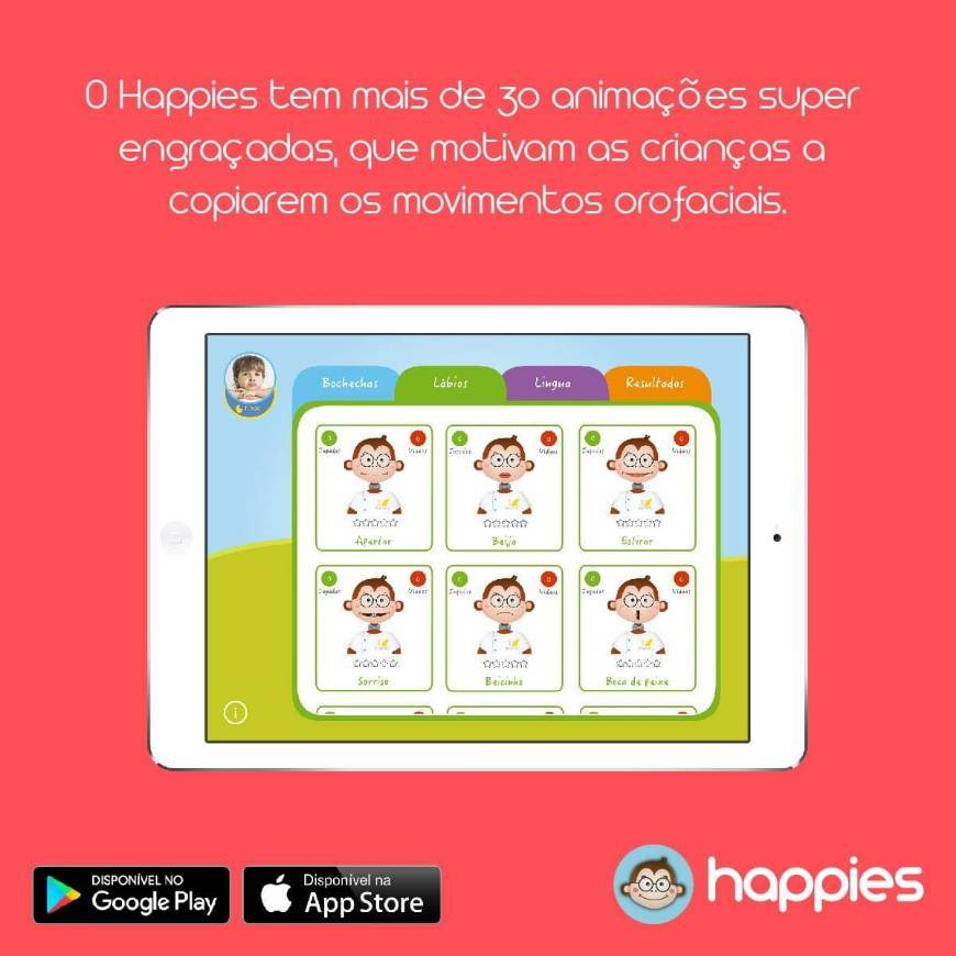 App Happies: Desenvolvimento da Motricidade Orofacial 