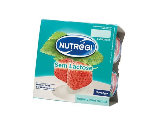 Iogurte sem Lactose Morango NUTRÉGI 