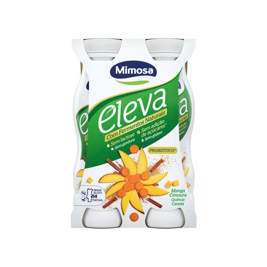 Iogurte Líquido Bifidus sem Lactose Manga & Cenoura ELEVA 