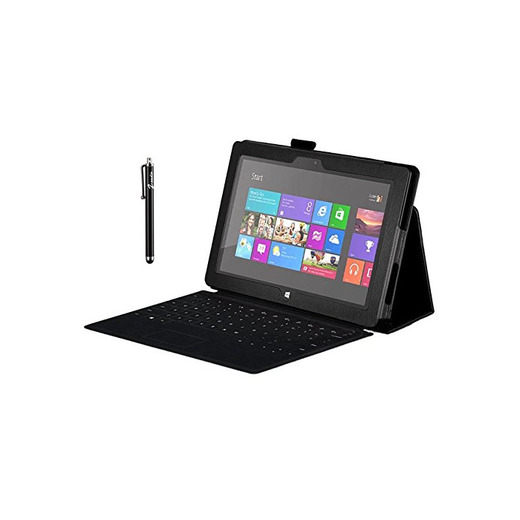 Zeadio Premium Funda de Cuero con Soporte para Microsoft Surface RT Tableta