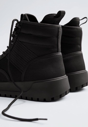 Product Black Fabric Trekking High Tops