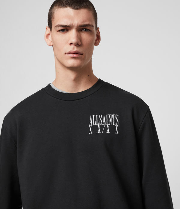 Fashion All Saints Cross Stitch Sweatshirt