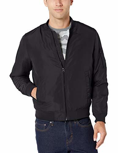 Moda Amazon Essentials Midweight Bomber Jacket outerwear-jackets, Negro, US S